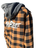 Sherpa Lined Hooded Flannel Jacket