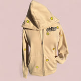 Embroidered Smiley Heart Eye Hoodie